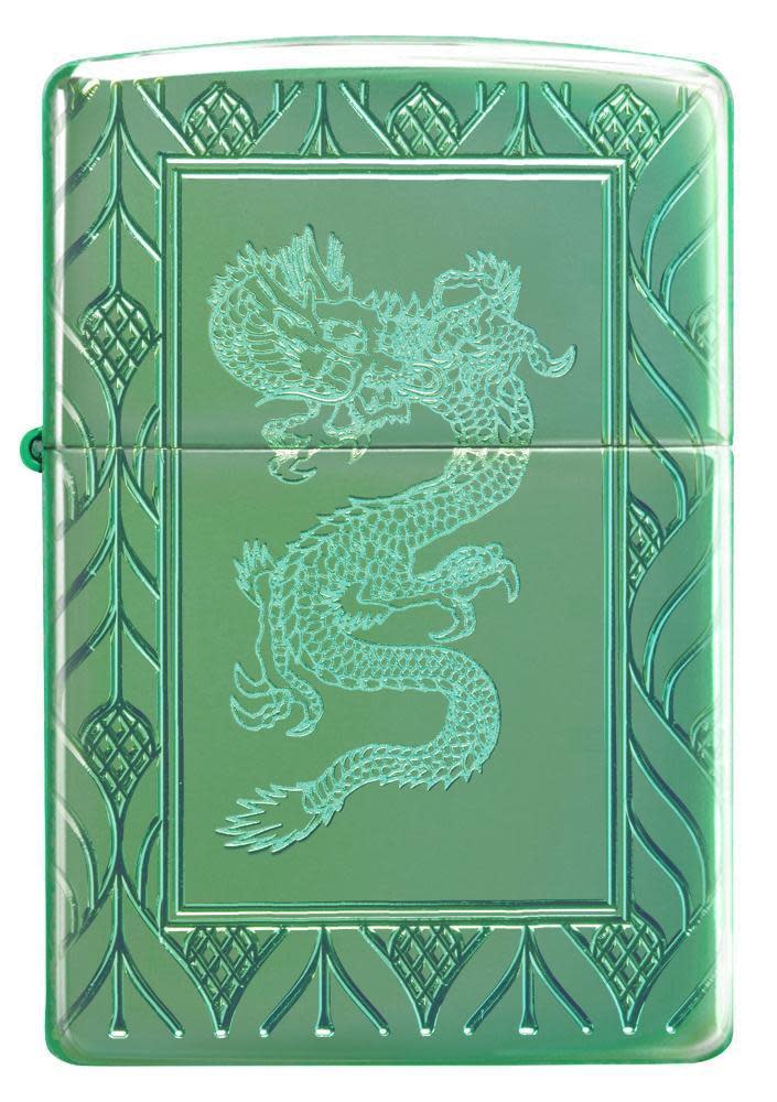 armor dragón elegante verde de alto pulido