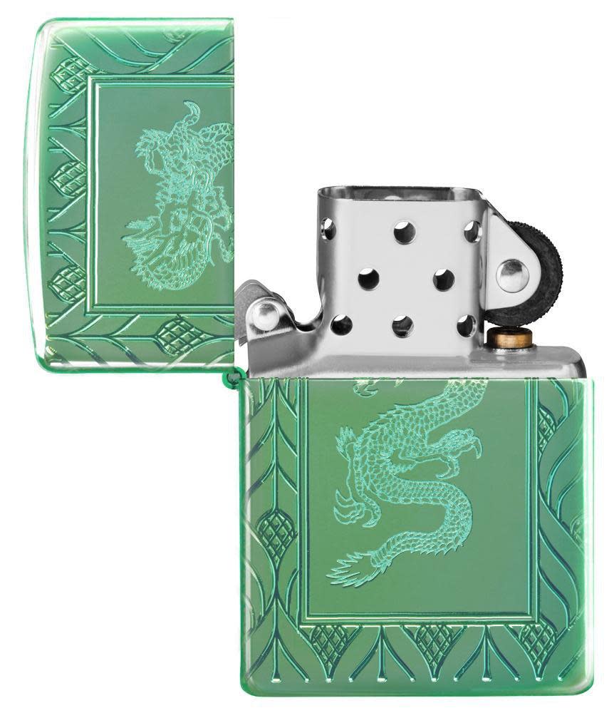 armor dragón elegante verde de alto pulido