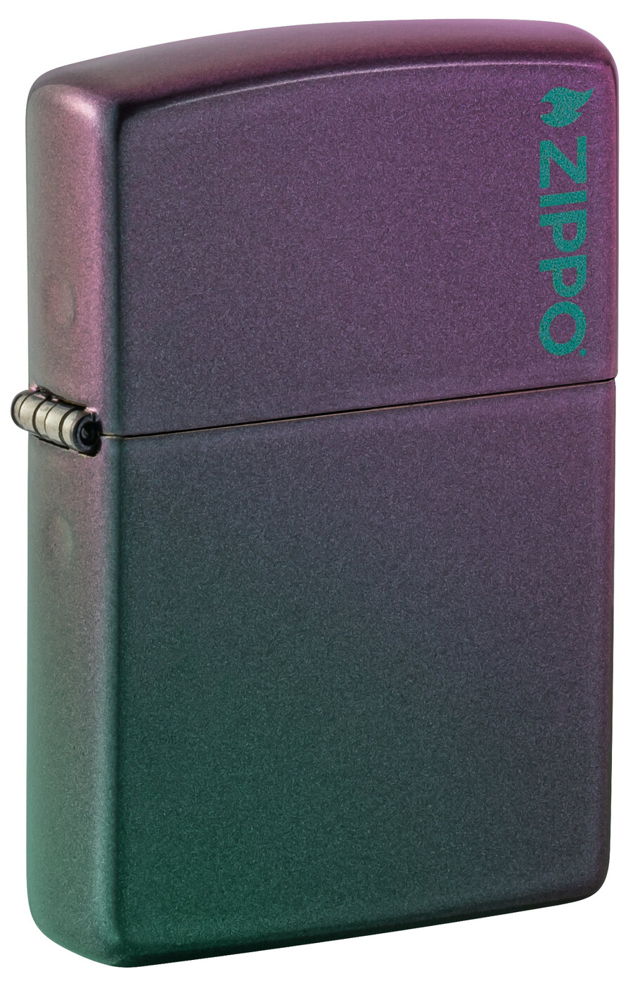 logotipo clásico iridiscente de zippo