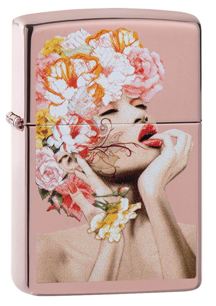 diseño floral de mujer