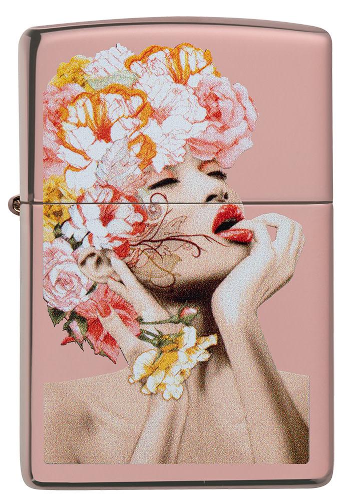 diseño floral de mujer
