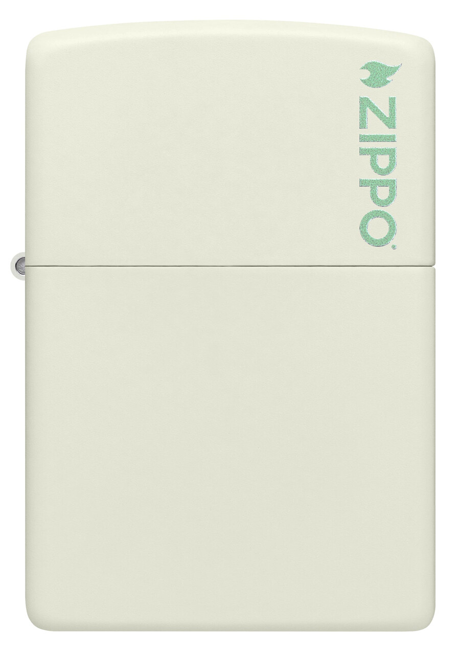 logotipo clásico de zippo que brilla en la oscuridad
