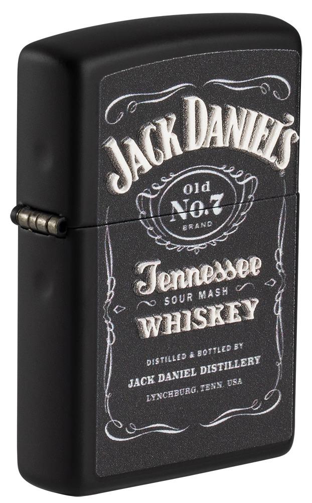 diseño de etiqueta con impresión texturizada de jack daniels