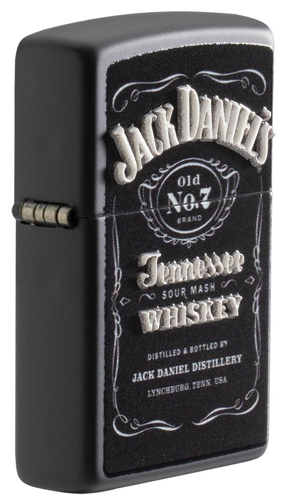 diseño de etiqueta con impresión texturizada de jack daniels