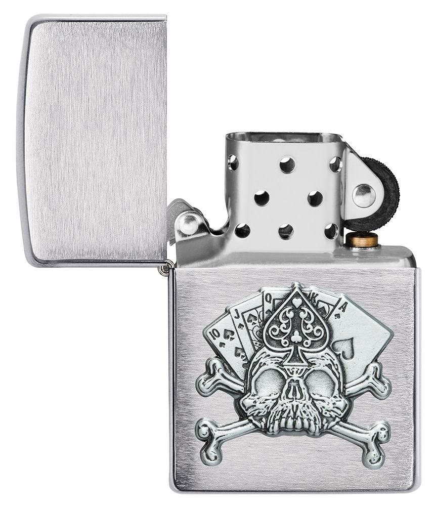 diseño de emblema de calavera de tarjeta