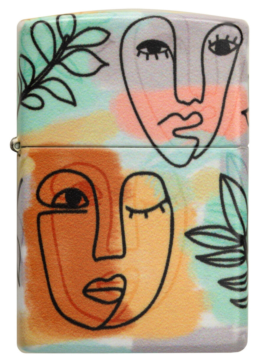diseño de caras abstractas