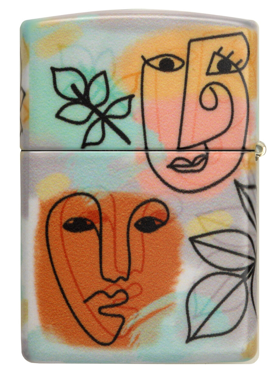 diseño de caras abstractas
