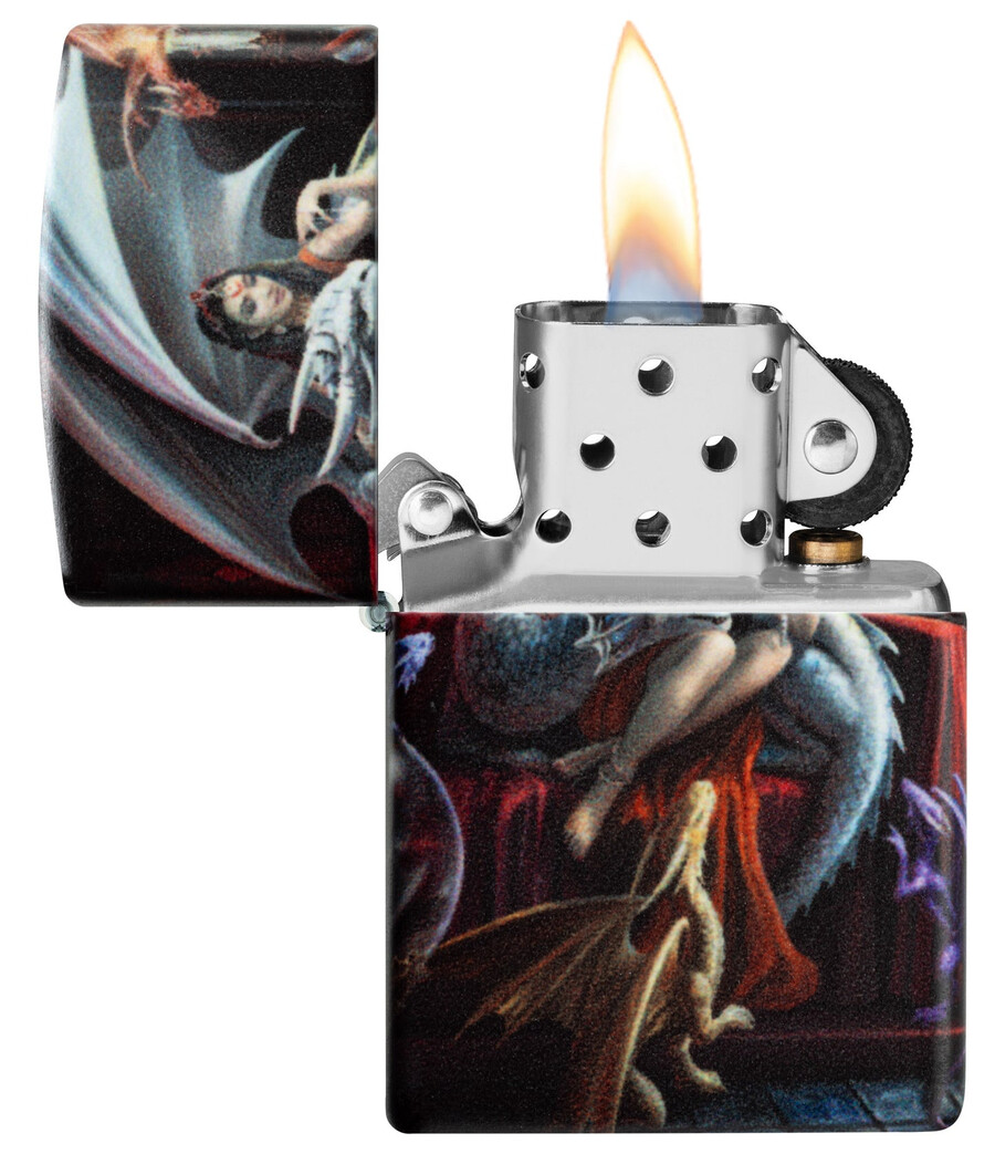 diseño de dije de dragón de anne stokes