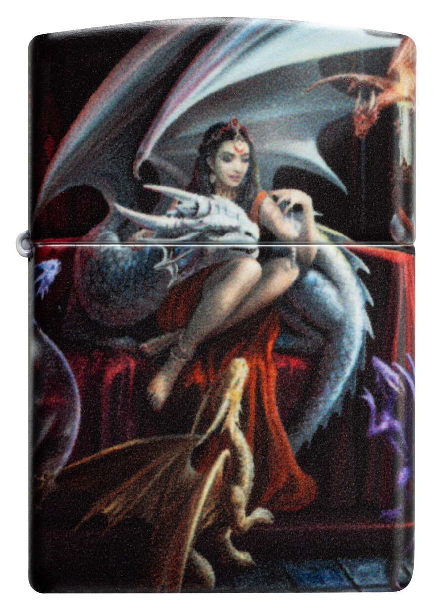 diseño de dije de dragón de anne stokes
