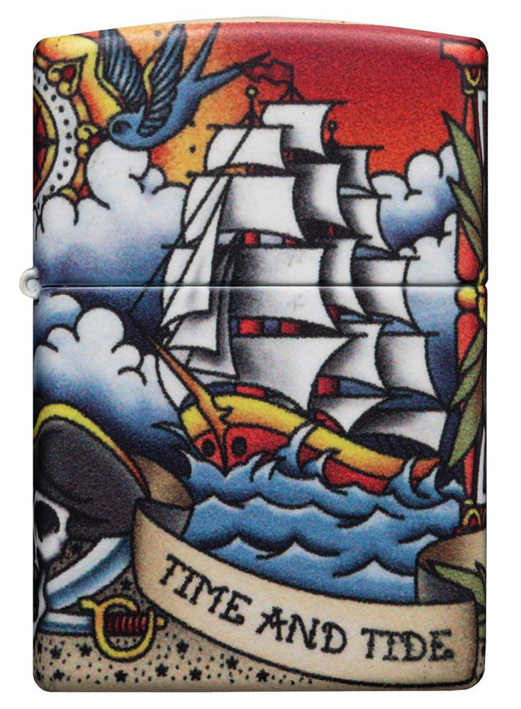 diseño de tatuaje náutico