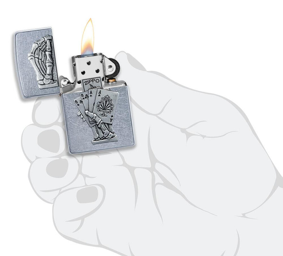 diseño del emblema de la mano del muerto