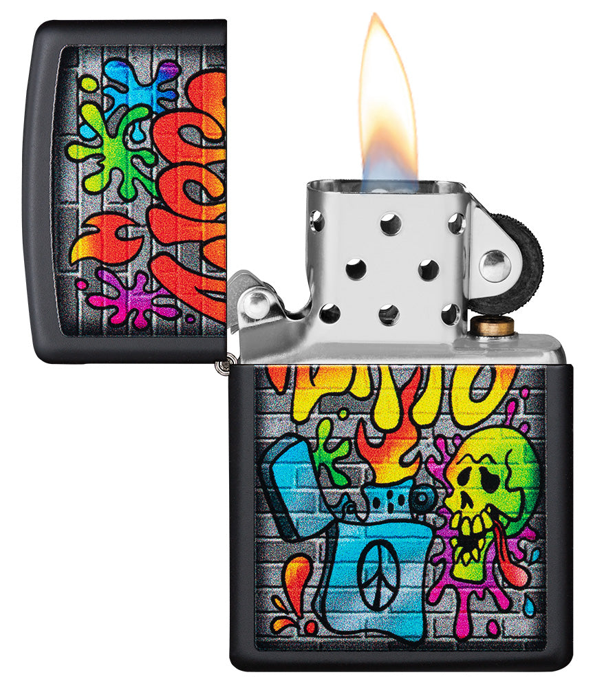 diseño de arte callejero de zippo