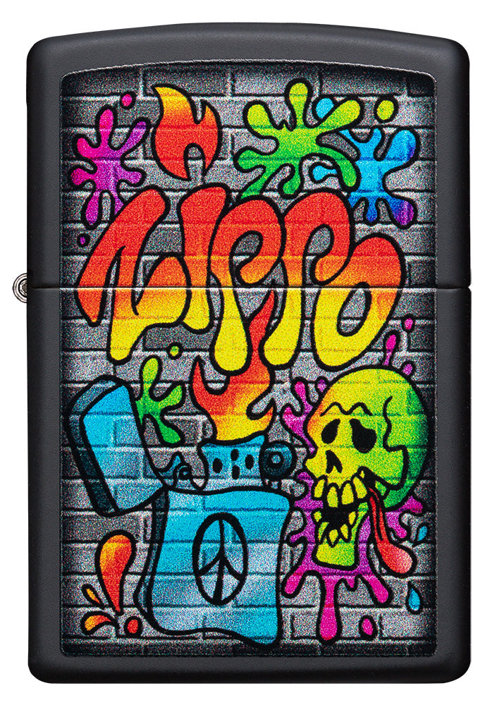 diseño de arte callejero de zippo