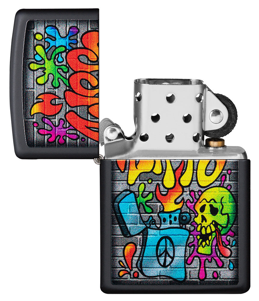 diseño de arte callejero de zippo