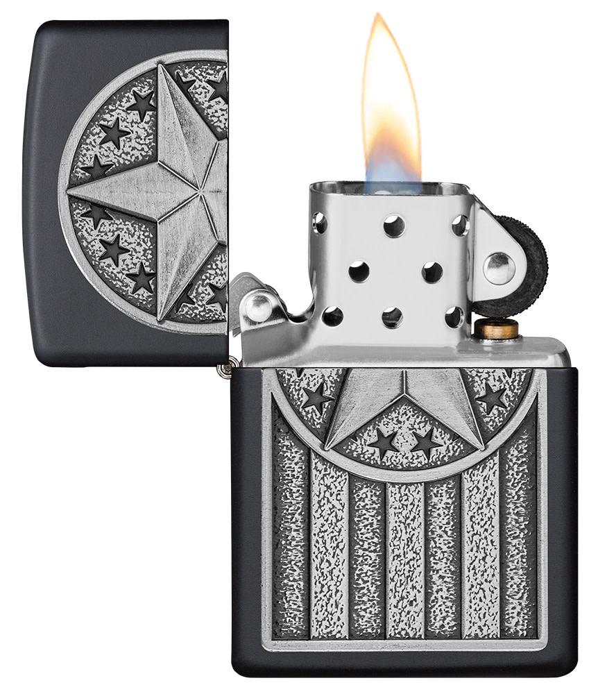 emblema de metal americano