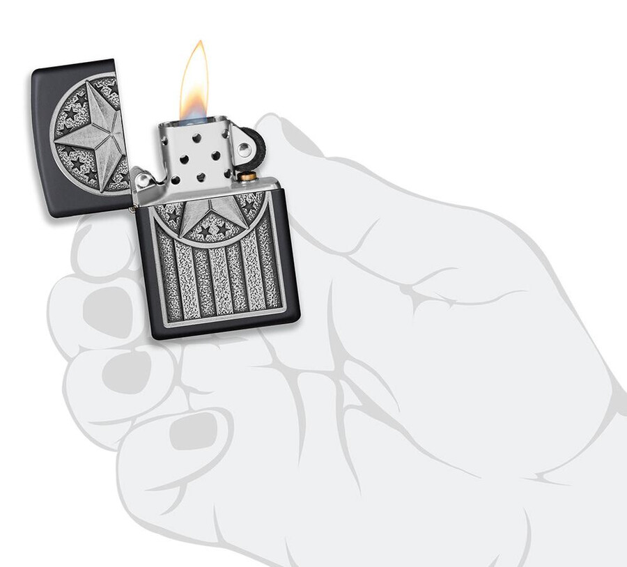 emblema de metal americano