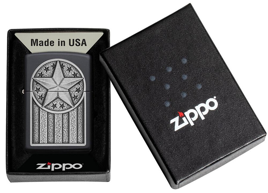 emblema de metal americano