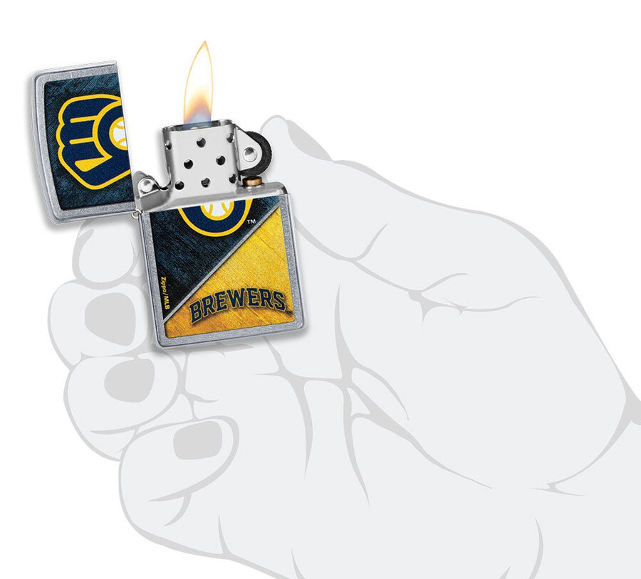 diseño de bloques de color de los milwaukee brewers de la mlb