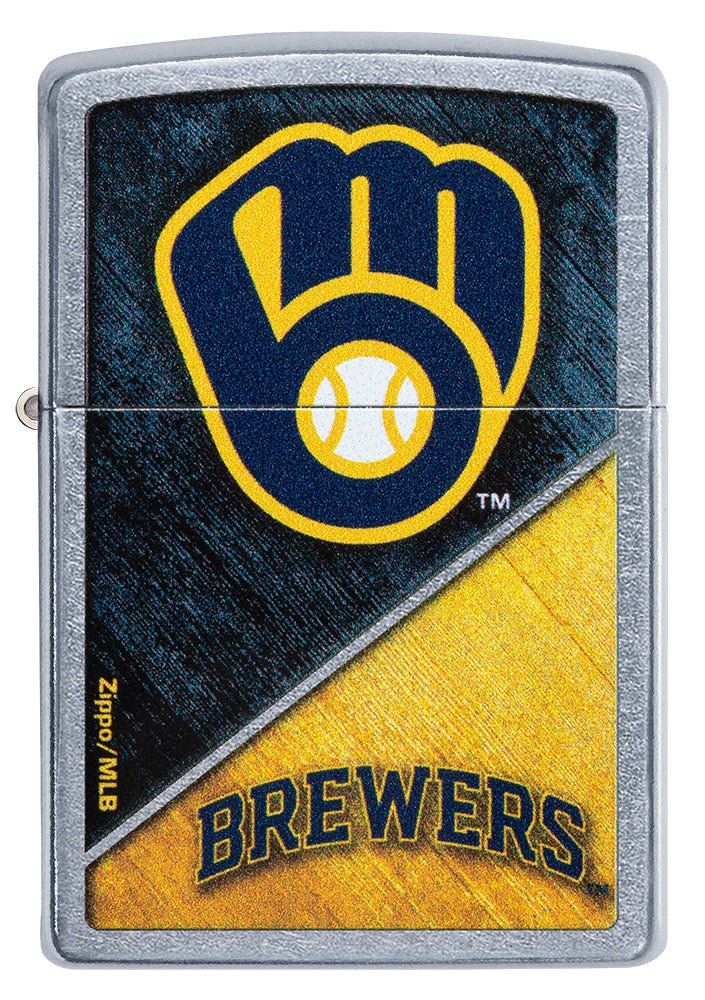 diseño de bloques de color de los milwaukee brewers de la mlb