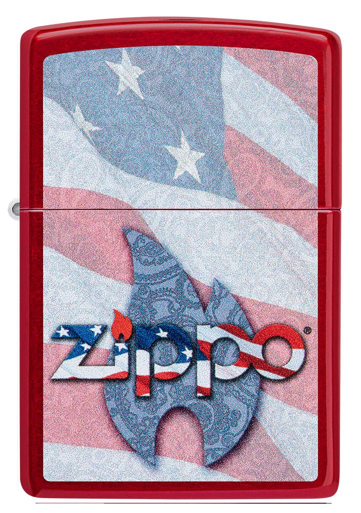 diseño de bandera zippo