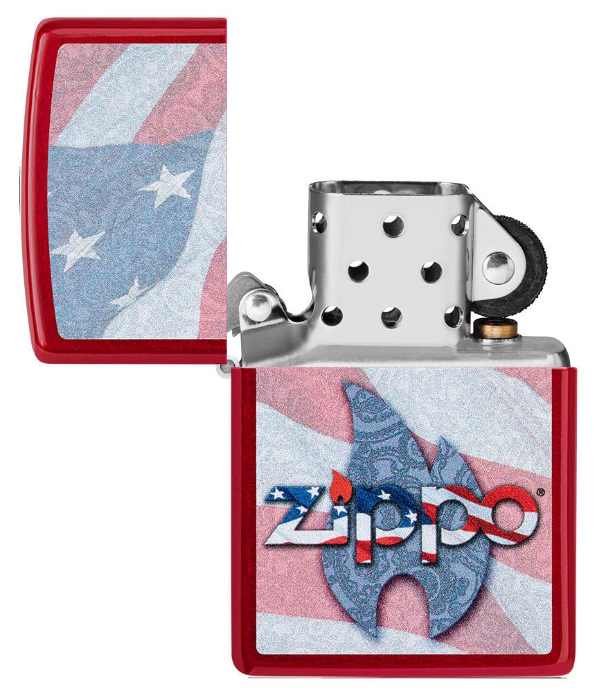 diseño de bandera zippo