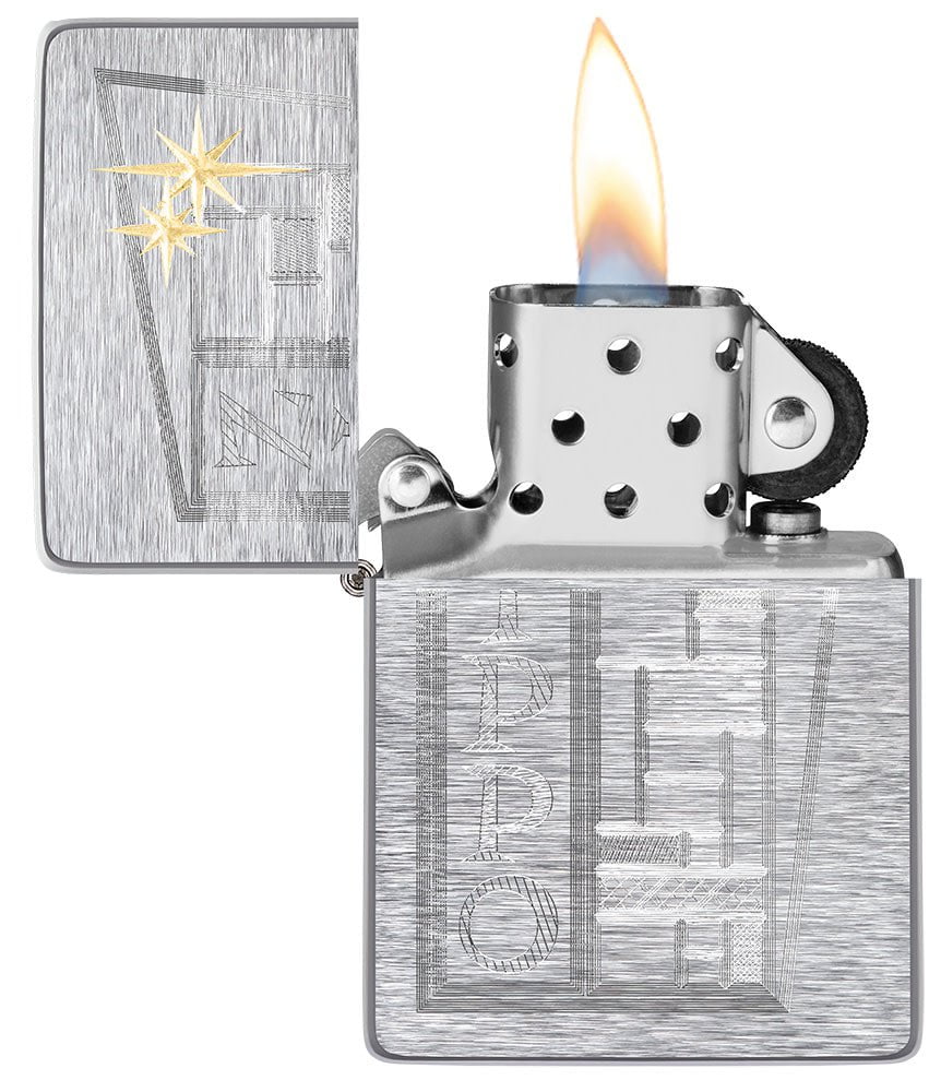 diseño retro de zippo