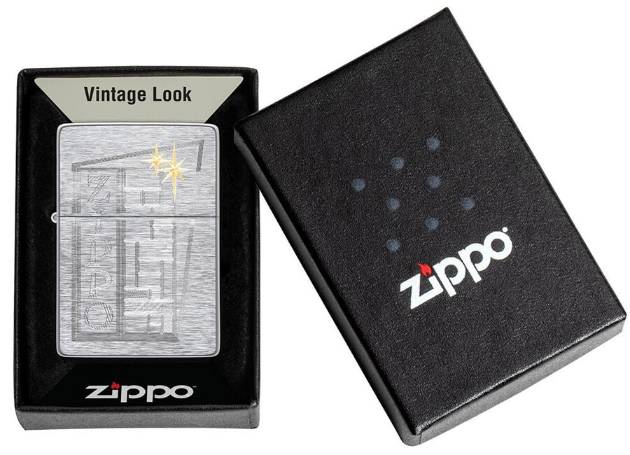 diseño retro de zippo