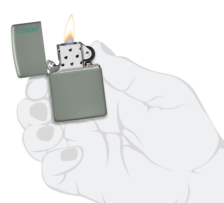 logotipo clásico de zippo sage