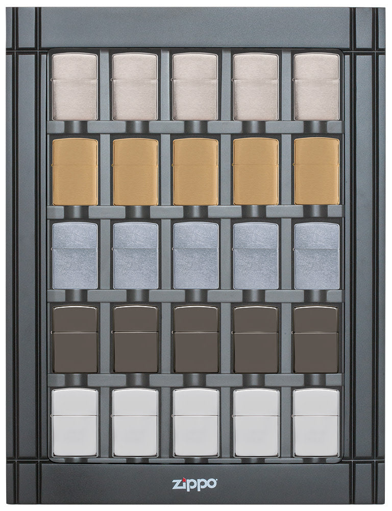 expositor de colección de encendedores - negro
