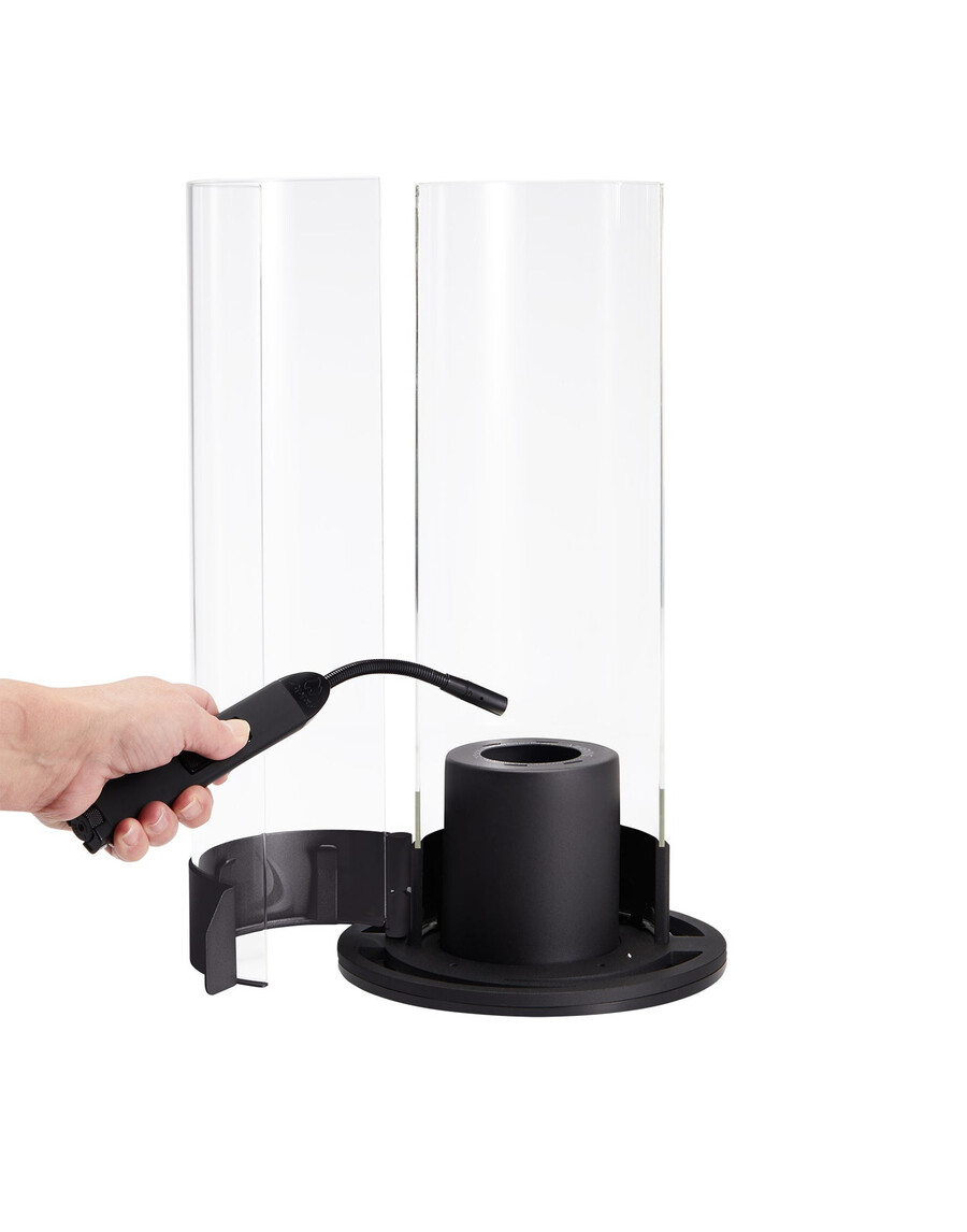 flamescapes chimenea en espiral xl con combustible