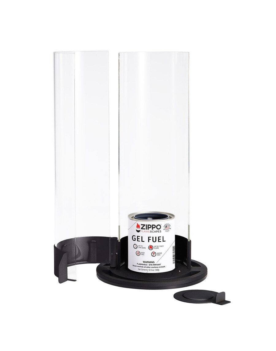 flamescapes chimenea en espiral xl con combustible