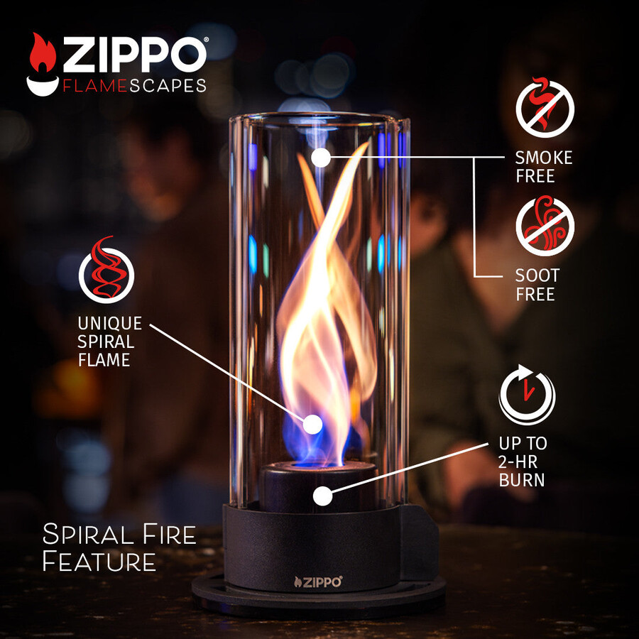 característica de fuego en espiral flamescapes