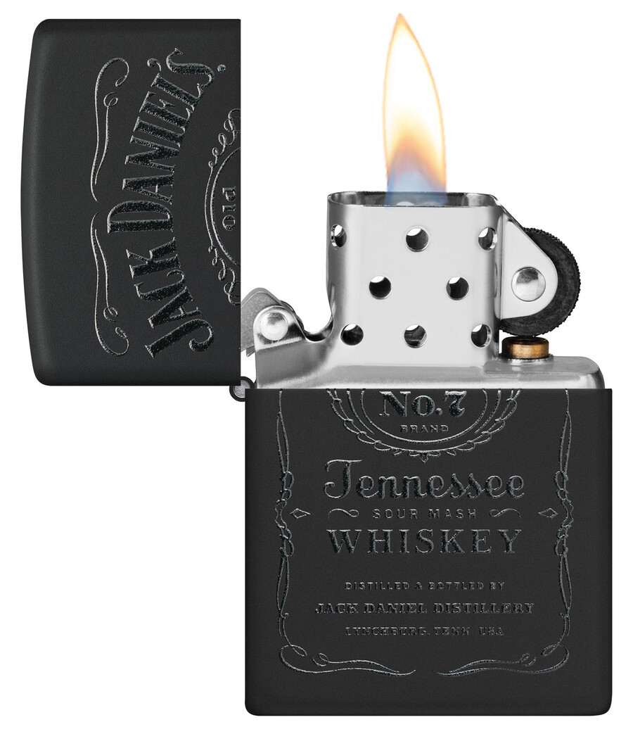 set de regalo de encendedor y funda jack daniels