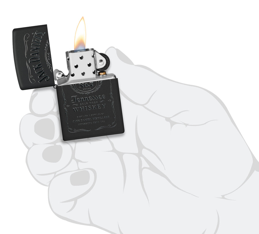 set de regalo de encendedor y funda jack daniels